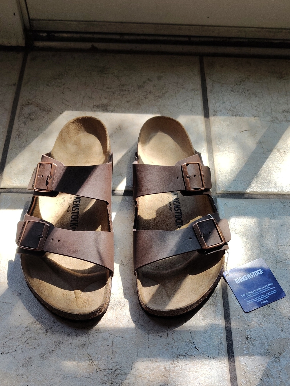 Birkenstock Men’s Arizona Two-Strap Sandal — Dark Brown